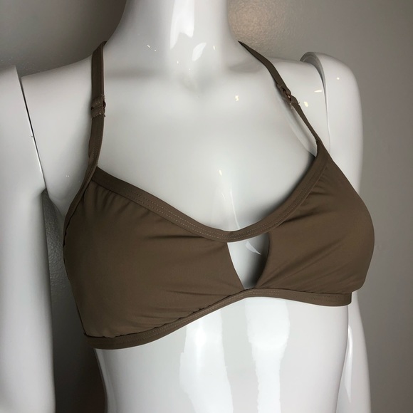 ECO Peace Brown Bikini Swimwear Top - Picture 3 of 15